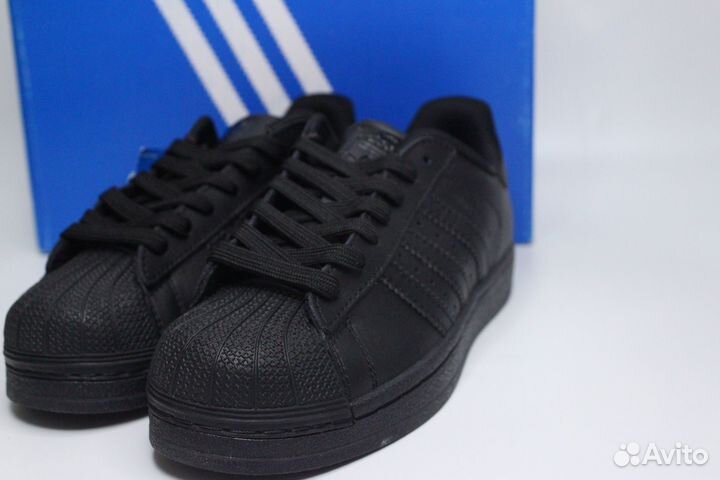 Кроссовки adidas superstar черные