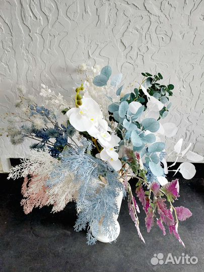 Сухоцветы. Помпасная трава. Искусственные растения