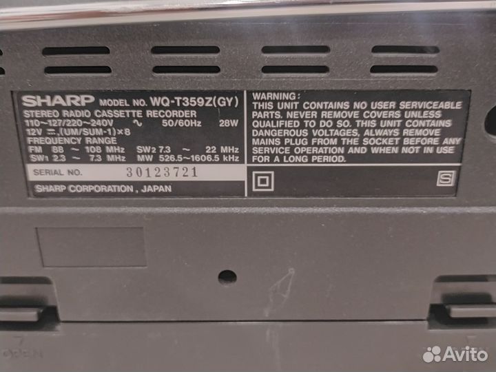 Кассетный магнитофон sharp