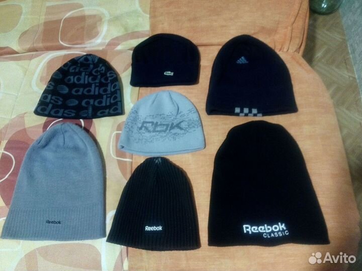 Шапки Addidas, Reebok и обычные