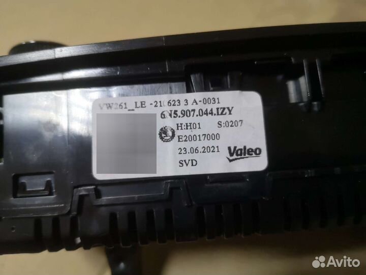 Панель управления климатом Polo 6 6N5907044