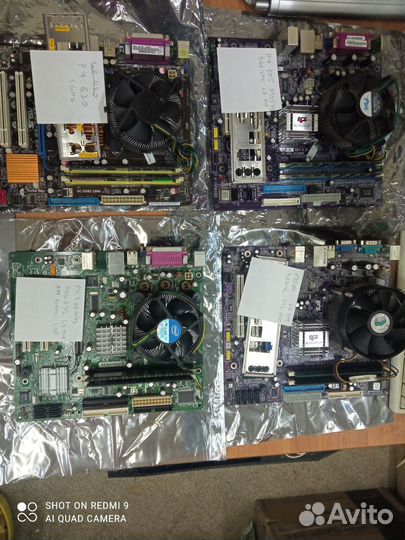 Материнские платы 775 с процессором и памятью