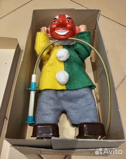 Кукла клоун в маске раритет времен СССР