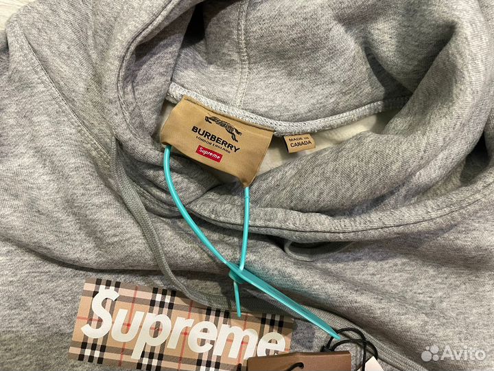 Supreme / Худи Supreme x Burberry Box Logo Hooded