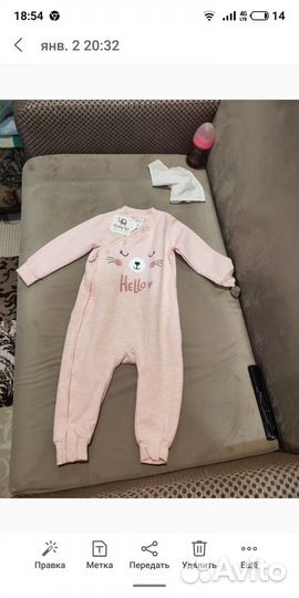 Вещи пакетом на девочеу 80 Baby go