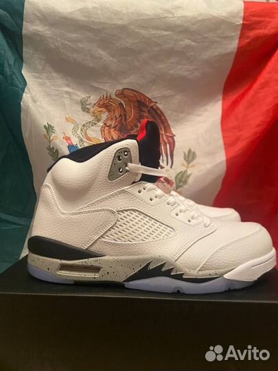 Nike air jordan 5 white cement оригинал