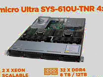 Сервер Supermicro Ultra SYS-610U-TNR