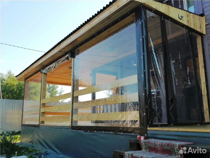 Мягкие окна для беседки