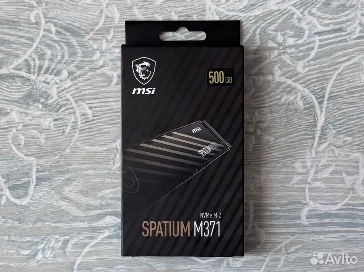 SSD накопитель Msi Spatium 500GB (M2, NVMe) - новы