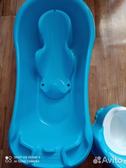Ванночка для купания с горкой
