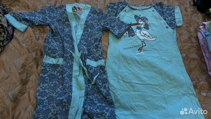 Халат и сорочка для беременных 46