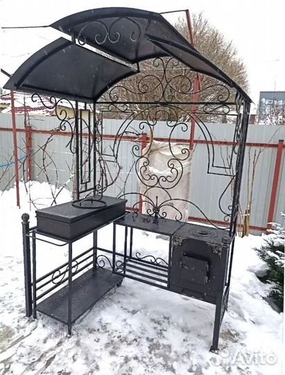Мангал С печкой под казан