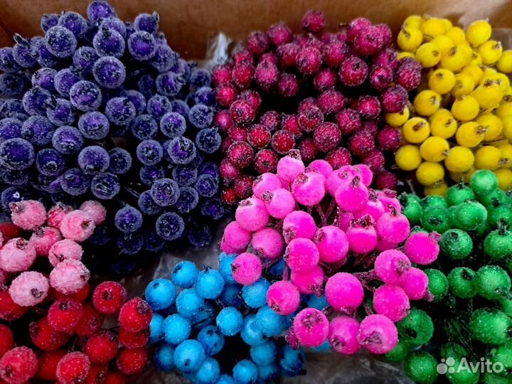 Ягоды для декора. Ягоды в сахаре