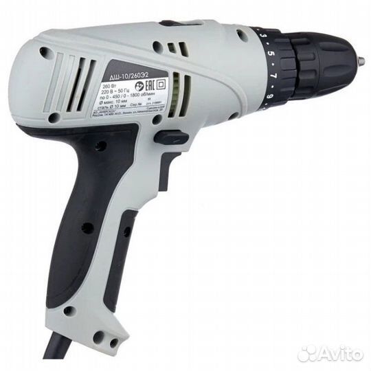 Сетевая дрель-шуруповерт Интерскол дш-10/260Э2