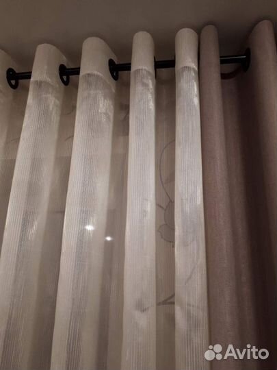 Новые шторы из элитной ткани на люверсах