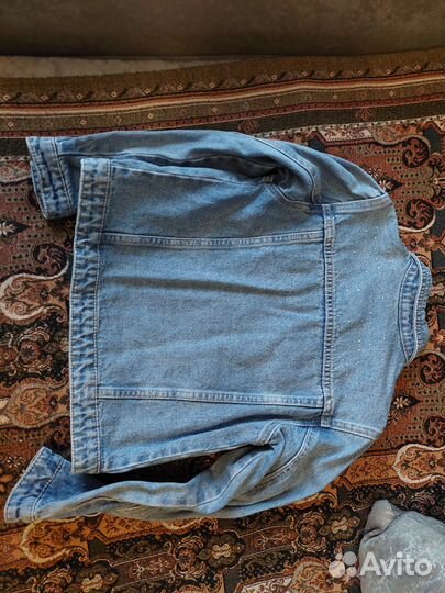 Джинсовая куртка для девочки 122 128