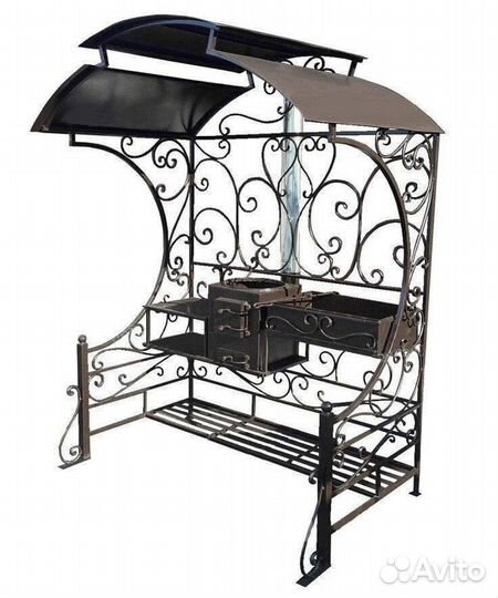 Дачный мангал с печкой Витос