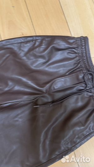Брюки кожаные