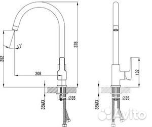 LeMark LM3605C Смеситель для кухни