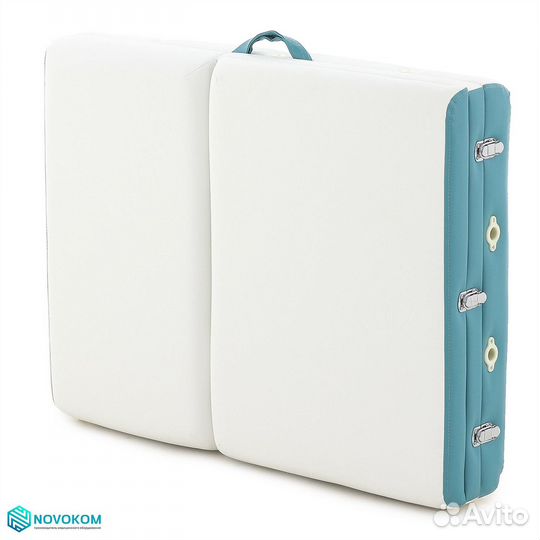 Стол массажный jfal01A NEW 2020 бело-бирюзовый