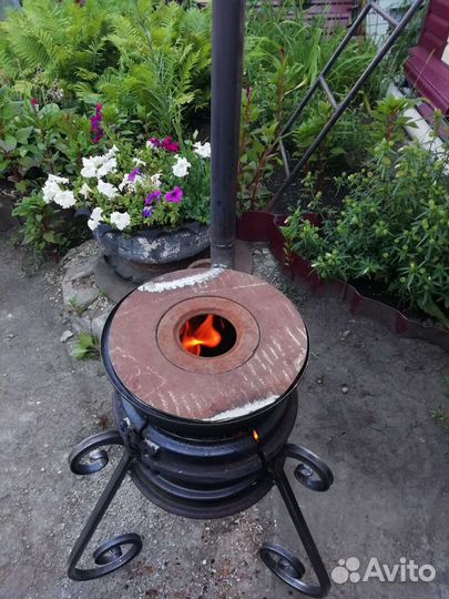 Печь дровяная для казана