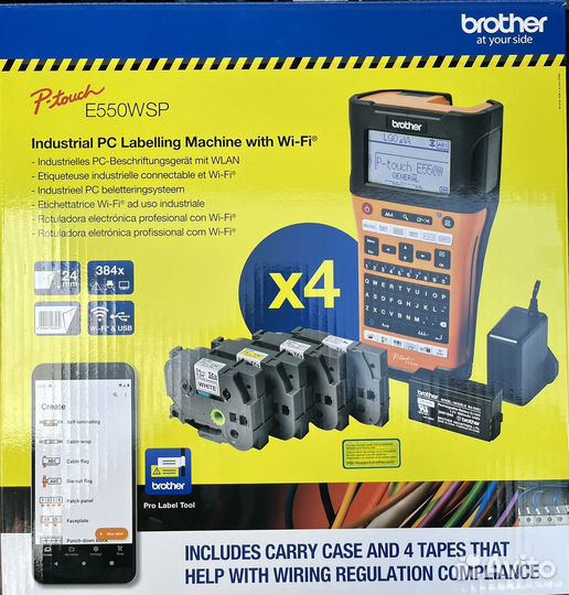 Принтер этикеток Brother PT-E550WSP с гарантией