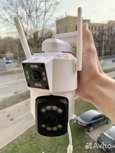 Уличная Wi-Fi камера 5мп с двойным объективом