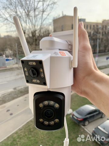 Уличная Wi-Fi камера 5мп с двойным объективом