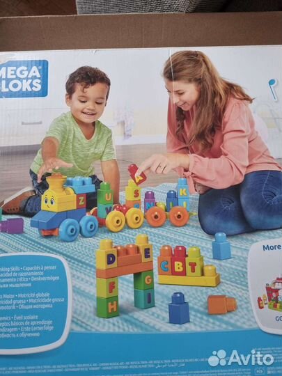 Паровозик mega bloks Fisher-Price