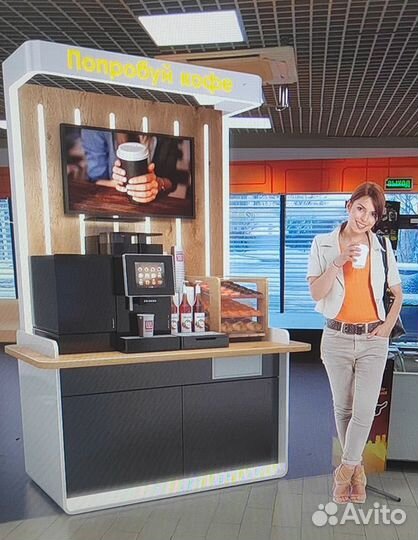 Установка кофе аппарата самообслуживания