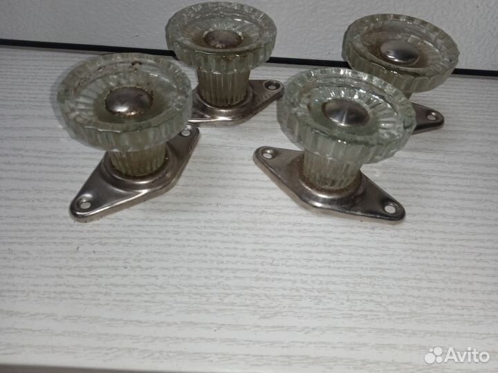 Дверная ручка СССР стеклянная