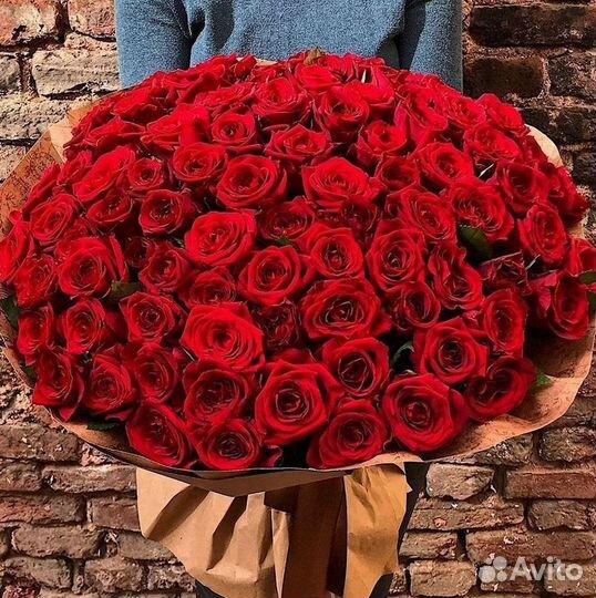 Высокие розы Доставка цветов