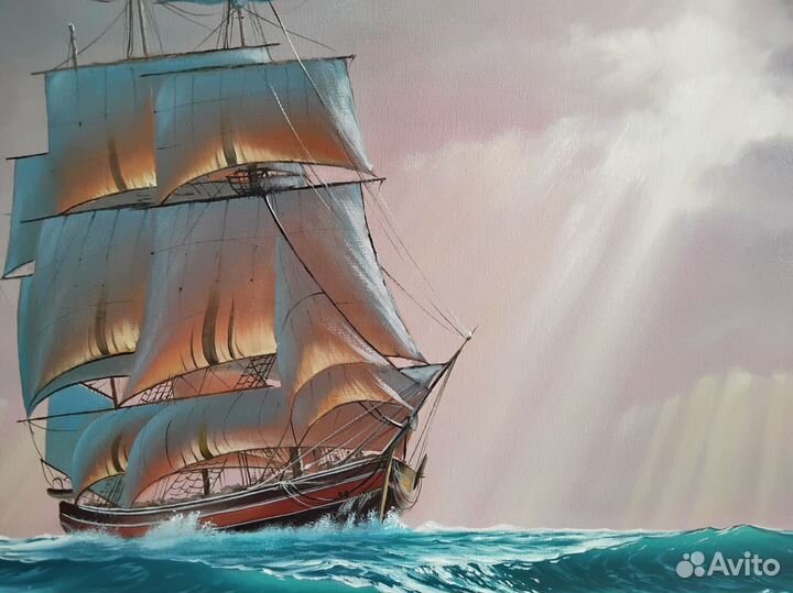 Картина холст масло 60