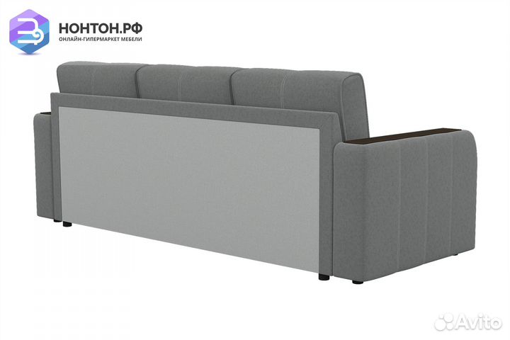 Диван угловой дельфин Бостон серый