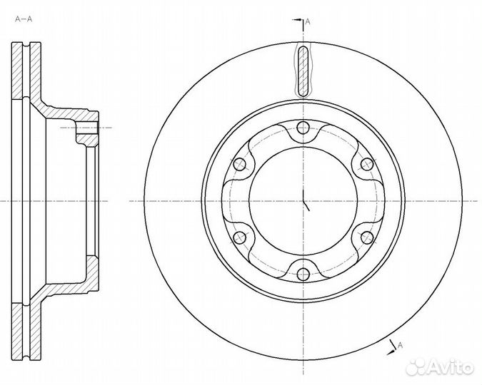 Диск тормозной Isuzu Elf