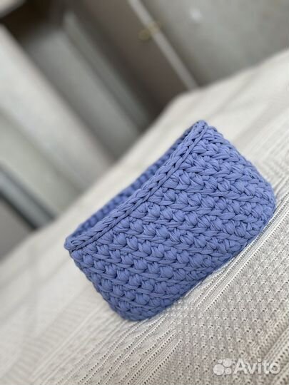 Корзина из трикотажной пряжи