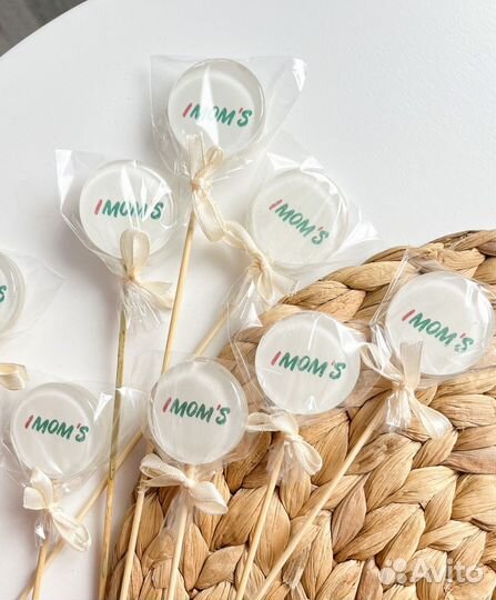 Леденцы из изомальта с печатью