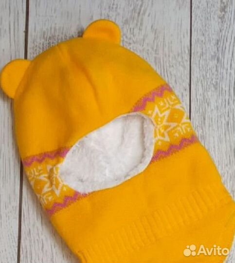 Шапка шлем от 6 месяцев до 1,5 лет