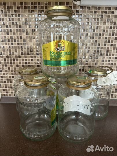 Банка 3 литра с крышкой и ручкой