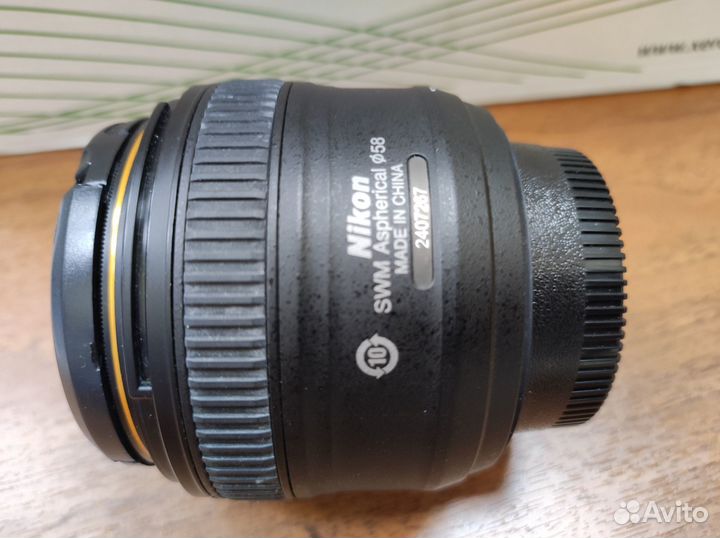 Объектив Nikon AF-S Nikkor 50mm 1:1.8G SWM