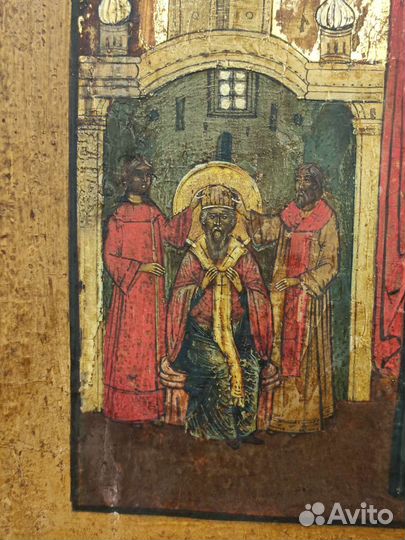 Старинная икона св Семеон Митрополит Египетский 18