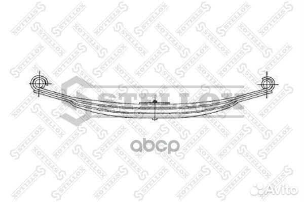 84-55694-SX рессора 3-ех лист. перед 1/22+2/25