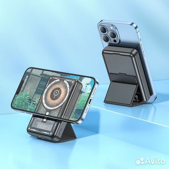 Беспроводной магнитный повербанк 10000mAh MagSafe