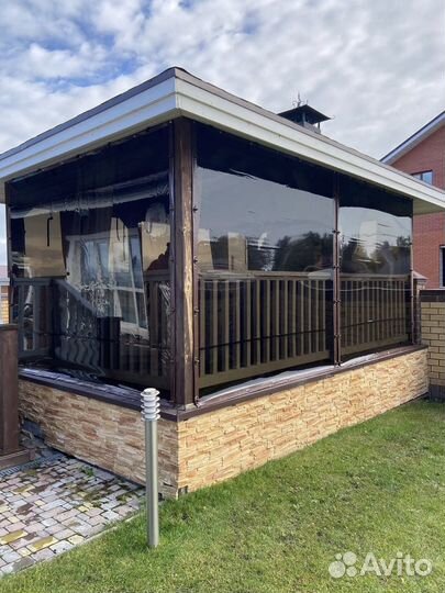 Мягкие окна для террасы беседки веранды