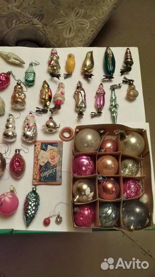 Винтажные елочные игрушки