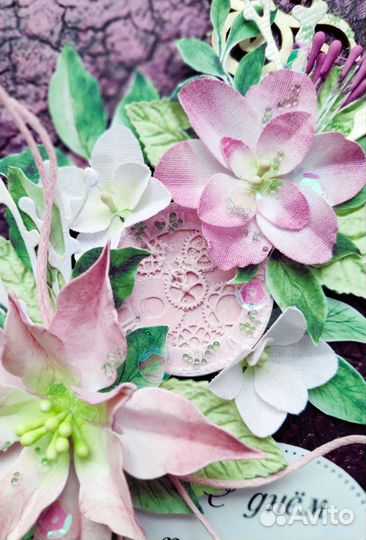 Открытка ручной работы на день рождения