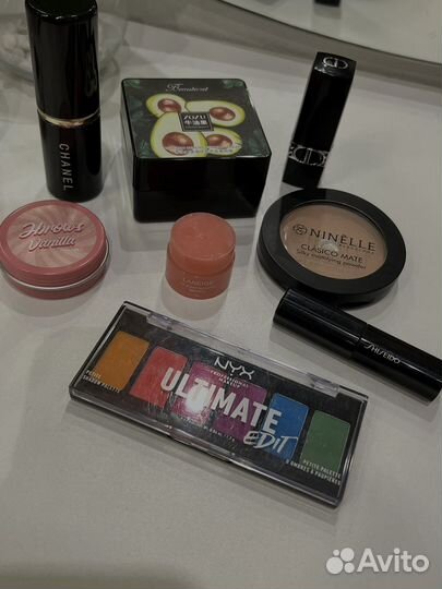 Косметика. dior, shiseido, nyx, ninelle