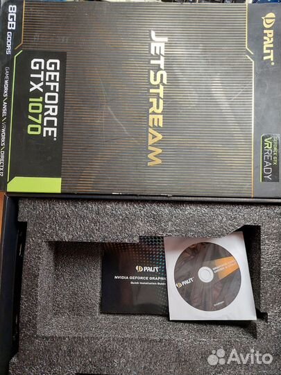 Игровая видеокарта GTX 1070 Palit JetStream