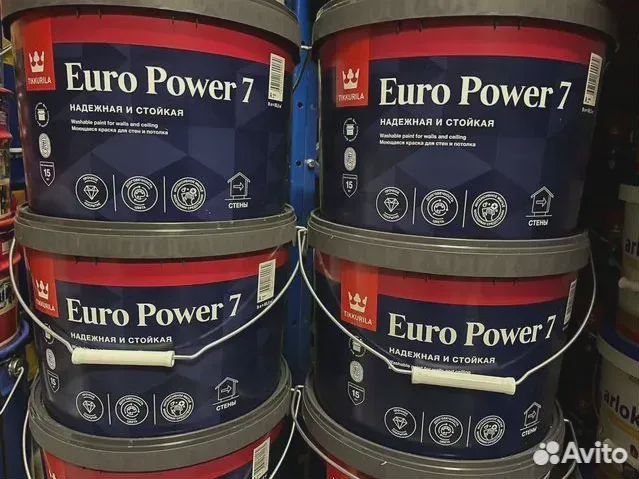 Краска Тиккурила Евро-7 Tikkurila Euro Power 7