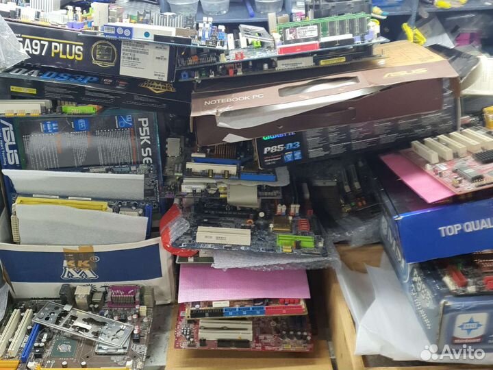 Материнки 775 с процессором кулером